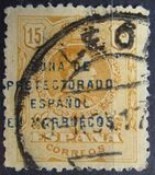 [Spanish Postage Stamps Overprinted "ZONA DE  - PROTECTORADO - ESPANOL - EN MARRUECOS", type G3]