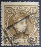 [King Alfonso XIII - Blue Control Numbers on Backside, Typ AT]