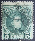 [King Alfonso XIII - Blue Control Numbers on Backside, Typ AT1]