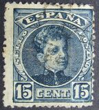 [King Alfonso XIII - Blue Control Numbers on Backside, Typ AT3]