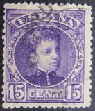 [King Alfonso XIII - Control Number on Backside - New Colors, type AT12]