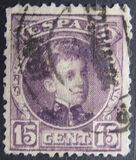 [King Alfonso XIII - Control Number on Backside - New Colors, type AT13]