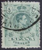 [King Alfonso XIII - Blue Control Numbers on Backside, 類型 BG1]