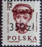 [Wawel Heads - Overprint, වර්ගය DCJ]