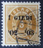 [Overprinted "Í GILDI '02-´03", 유형 E2]