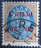 [Overprinted "Í GILDI '02-´03", 유형 E14]