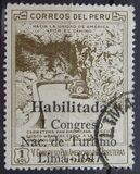 [The 1st National Tourist Congress, Lima - Unissued Designs Inscribed "V Congreso Pan Americano de Carreteras 1944" Overprinted "Habilitada I Congreso Nac. de Turismo Lima-1947", type JH]