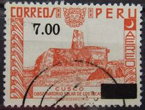 [Airmail - Various Stamps Surcharged, type LC18]