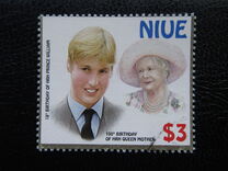 [The 100th Anniversary of the Birth of Queen Elizabeth the Queen Mother, 1900-2002 - The 18th Anniversary of the Birth of Prince William, type ADL]