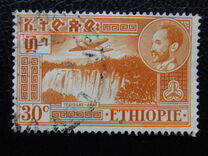[Airmail - Views with Medallion Portrait of Haile Selassie Inset, type IP]