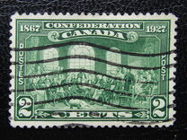 [The 60th Anniversary of the Founding of the Dominion of Canada, Inscription: "1867 Confederation 1927", type AS]