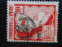 [Overprinted with Arms of Peru and Surcharged 10 CTVS, Tipi HX2]