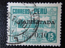 [Overprinted "HABILITADA S/." and Surcharged, ประเภท HY5]