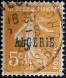 [French Postage Stamps Overprinted in Blue, Вид C1]