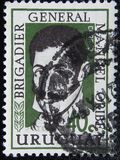 [The 104th Anniversary of the Death of Manuel Oribe, 1792-1857, type OJ2]