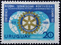 [Airmail - South American Regional Rotary Conference, and 50th Anniversary of the Rotary Club, Montevideo, Scrivi VQ]