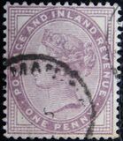 [Queen Victoria - Inscription "POSTAGE AND INLAND REVENUE", ประเภท AI1]