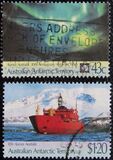 [The 30th Anniversary of the Antarctic Treaty and Maiden Voyage of "Aurora Australis", Research Ship, Tip CJ]