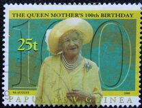 [The 100th Anniversary of the Birth of Queen Elizabeth The Queen Mother, 1900-2002, प्रकार AET]