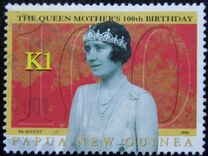 [The 100th Anniversary of the Birth of Queen Elizabeth The Queen Mother, 1900-2002, प्रकार AEW]