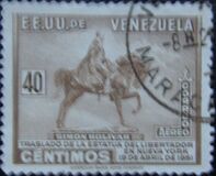 [Airmail - Transfer of Statue of Bolivar to Central Park, New York, type WO12]