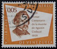 [Airmail - The 100th Anniversary of the Death of Agustin Codazzi, Geographer, 1793-1859, type AXX4]
