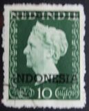 [Queen Wilhelmina - Netherlands Indies Postage Stamps Overprinted "INDONESIA" - 2 Bars, tip B2]