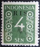 [Numeral Stamps - No. 17-23 Overprinted "RIS", type D21]