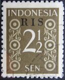 [Numeral Stamps - No. 26-33 Overprinted "RIS", 類型 D25]