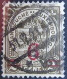 [Stamps of 1906-19 Surcharged with New Value and Bars in Black or Red, type M5]