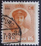[Grand Duchess Charlotte - Surcharged, type AJ]