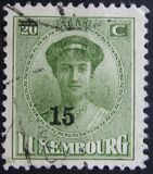 [Grand Duchess Charlotte - Surcharged, type AL]