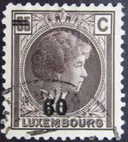 [Grand Duchess Charlotte - Surcharged, type AO]