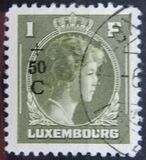 [Grand Duchess Charlotte - Charity Stamps for the Evacuated - Sold as canceled Only in Numbered Folders, tip DG29]