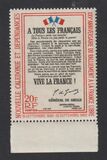 [The 25th Anniversary of New Caledonia's Adherence to the Free French, type DW]
