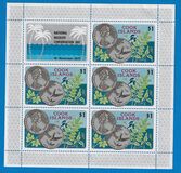 [National Wildlife Conservation Day - Paper with Fluorescent Coat of Arms, type RMI]