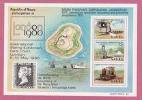 [The 10th Anniversary of Nauru Phosphate Corporation and International Stamp Exhibtion "LONDON 1980" - London, England, type EX]