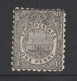 [Crown over Monogram & Canoe in Palm Tree Frame, type O]