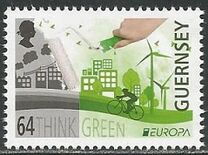 [EUROPA Stamp - Think Green, タイプ BGG]