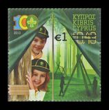 [The 100th Anniversary of the Cyprus Scouts Association - Surcharged, סוג AOO1]