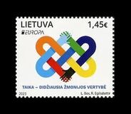 [EUROPA Stamp - Peace - The Highest Value of Humanity, タイプ AOG]