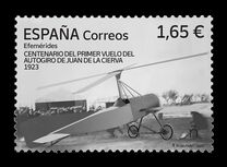 [The 100th Anniversary of the First Flight of the Gyroplane of Juan de la Cierva, 1895-1936, type HLO]