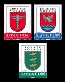 [Definitives - Coat of Arms - Cities and Regions of Latvia, type AHF]