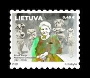 [The 100th Anniversary of the Birth of Birute-Marija Alseikaite-Gimbuteine, 1921-1994, type AME]