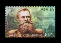 [The 175th Anniversary of the Birth of Andrejs Pumpurs, 1841-1902, Tip ACJ]