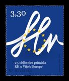 [The 25th Anniversary of the Accession to the Council of Europe of Crotia, type BBX]