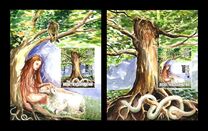 [EUROPA Stamps - Stories and Myths - Slavic Divinities Perun and Mokoš, タイプ VG]