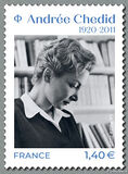 [The 100th Anniversary of the Birth of Andrée Chedid 1920-2011, type JHJ]